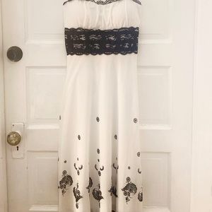 Black & White Vintage Lemon Cola Dress